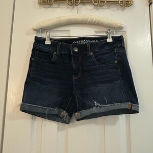 American Eagle Outfitters Women's Dark Wash Jean Shorts